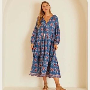 Natalie Martin Briana Dress Vintage Flowers Olive XS Sold Out